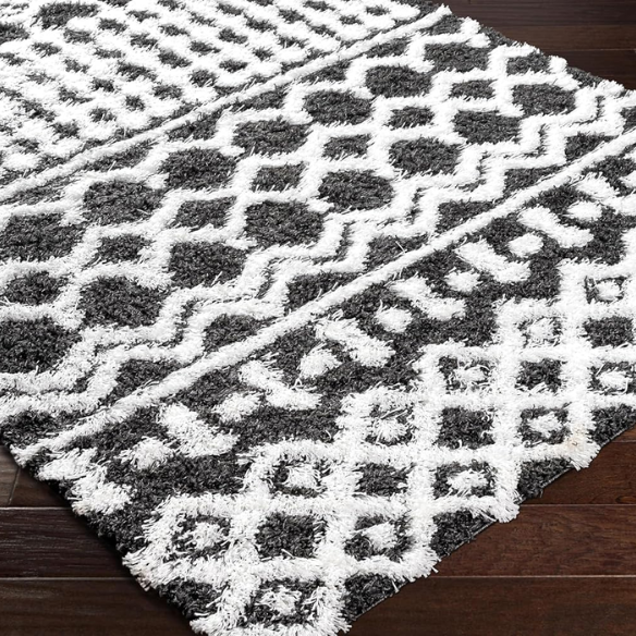 Soft Cozy Woven Shag Bohemian Tribal Area Rug