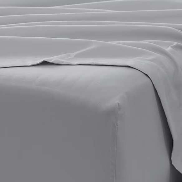 Grey Deep Pocket Microfiber Sheet Set – 4-Piece Soft, Wrinkle-Free Bedding with Pillowcases