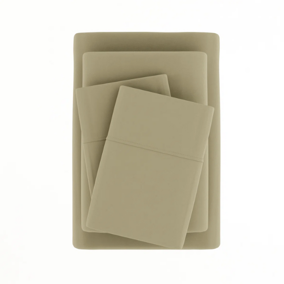 Sage Deep Pocket Microfiber Sheet Set – 4-Piece Soft, Wrinkle-Free Bedding with Pillowcases