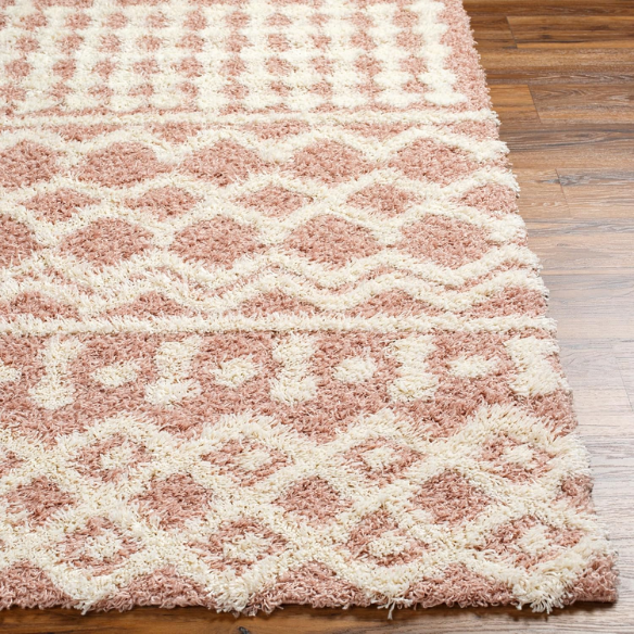 Soft Cozy Woven Shag Bohemian Tribal Area Rug