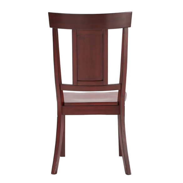 Solid Wood Slat Back Dining Chairs (Set of 2) – Farmhouse Style Seating