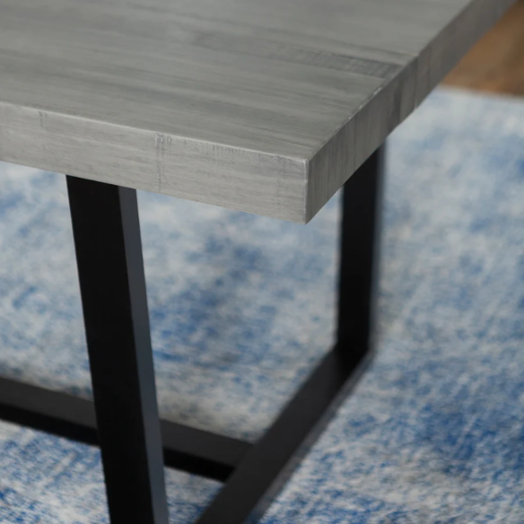 72-Inch Solid Wood Distressed Dining Table – Rustic Industrial Charm for Any Dining Room