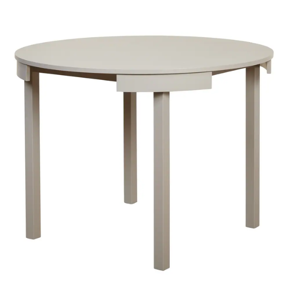 5-Piece Compact Round Dining Set – Space-Saving Design with Vegan Leather or Fabric Seats