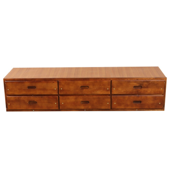 Twin Size Platform Storage Bed – Solid Wood Frame with 6 Drawers, Perfect for Bedroom Furniture and Space-Saving Solutions for Two