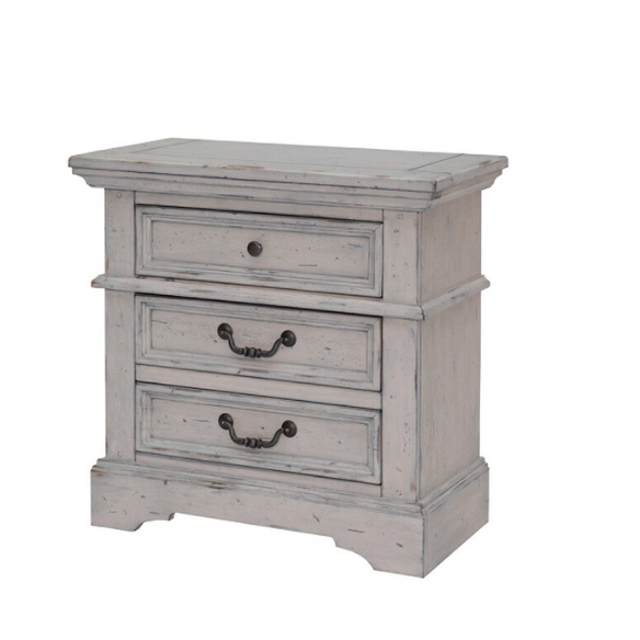 5-Piece Panel Bedroom Set by Greyson Living with Rustic Charm and Elegant Accents