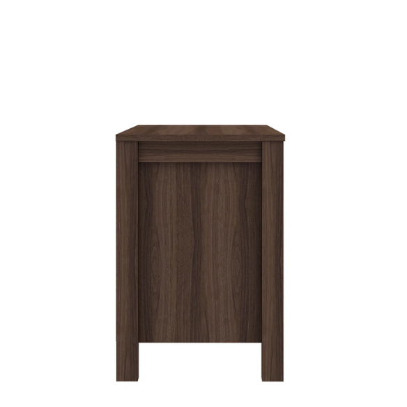 22.7" 2-Drawer Nightstand – Space-Saving Modern Minimalism, Engineered Wood with Clean-Lined Silhouette, Neutral Finish, Open Cubby & 2 Spacious Drawers for Bedroom Storage, Ideal for Tech & Accessories