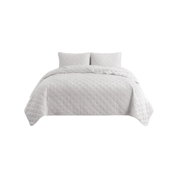 Microfiber Reversible Diamond Quilt Set – Soft, Stylish, and Hypoallergenic Bedding for Ultimate Comfort