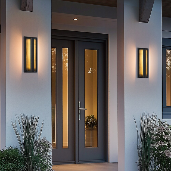 Modern 1-Light Waterproof Outdoor Wall Sconce – Farmhouse Lantern Design for Porch, Patio, and Garden