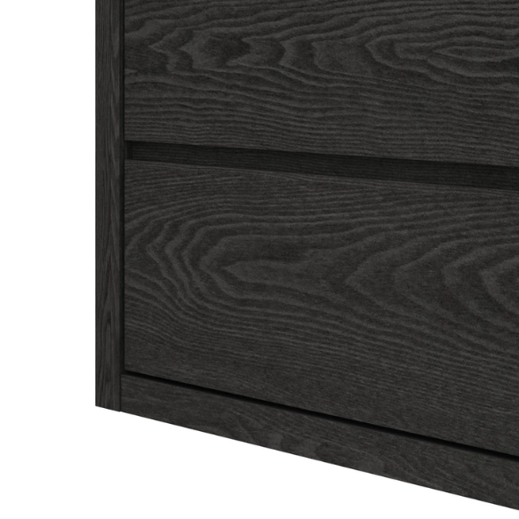 Modern 46.46'' 6-Drawer Double Dresser with Hidden Handles and Wood Grain Finish