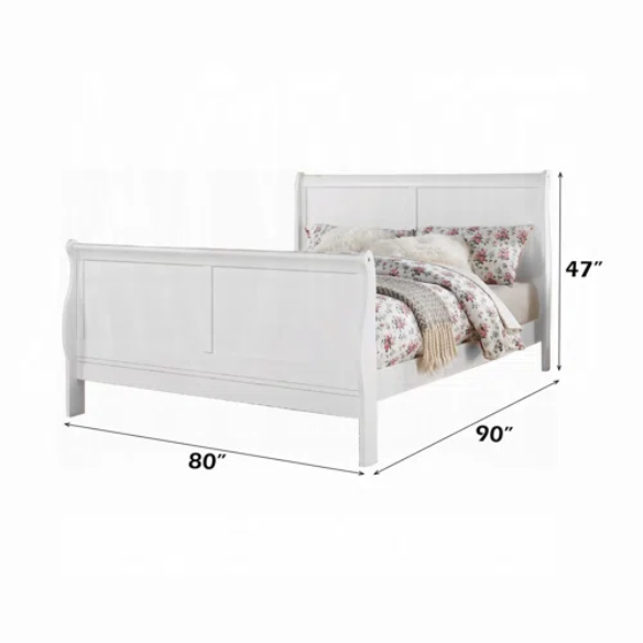 Elegant Sleigh Configurable Bedroom Set with Curved Headboard and Footboard, Clean Lines, and Exceptional Craftsmanship for a Relaxed, Casual Style