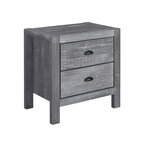 Rustic Farmhouse Aesthetic 4-Piece Queen Bedroom Set in Solid Wood – Charming and Durable