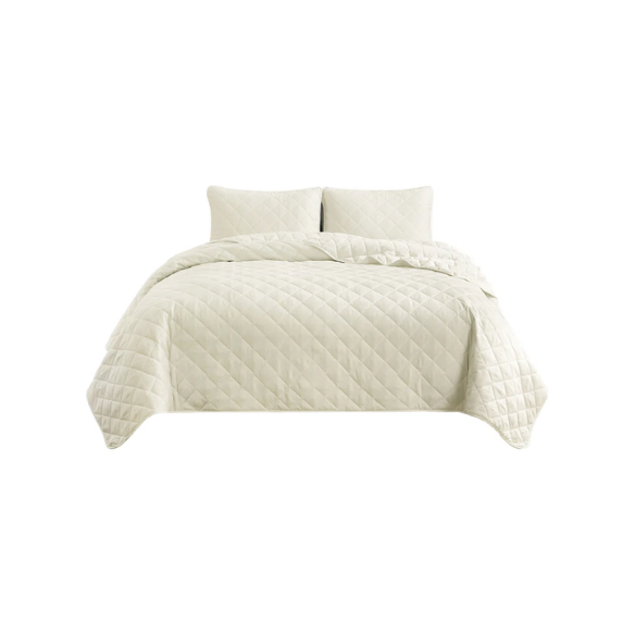 Microfiber Reversible Diamond Quilt Set – Soft, Stylish, and Hypoallergenic Bedding for Ultimate Comfort