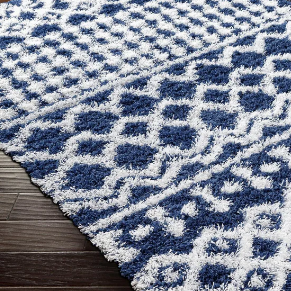 Soft Cozy Woven Shag Bohemian Tribal Area Rug