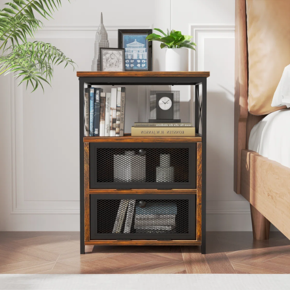 Metal Framed 3-Piece Full Double Size Bedroom Set – Sleek Design with Sturdy Frame and Modern Appeal