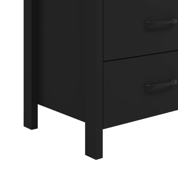 22.7" 2-Drawer Nightstand – Space-Saving Modern Minimalism, Engineered Wood with Clean-Lined Silhouette, Neutral Finish, Open Cubby & 2 Spacious Drawers for Bedroom Storage, Ideal for Tech & Accessories