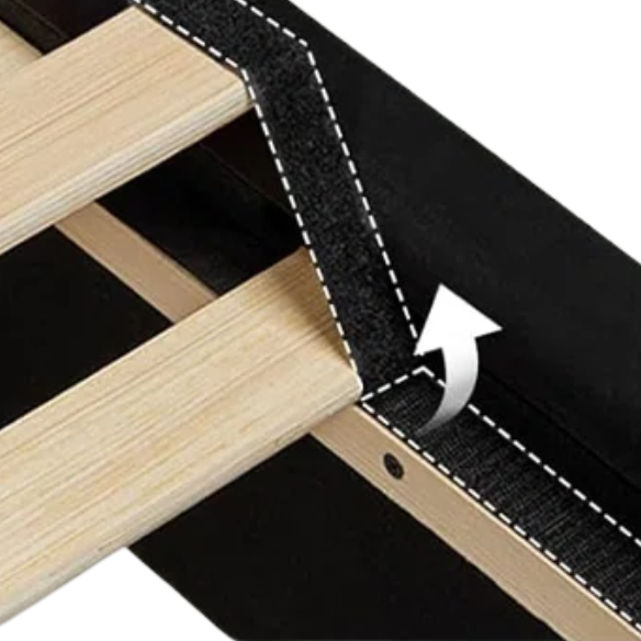 Luxurious King Size Velvet Upholstered Platform Bed Frame with Wingback Headboard – Handmade Button Tufting, Nailhead Detailing, Sturdy Construction, and No Box Spring Needed