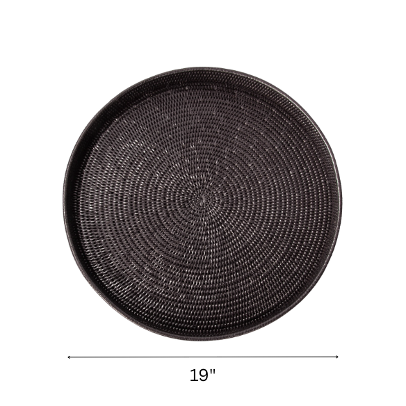 Wicker Serving Tray – Coastal-Inspired, Natural Rattan Design for Dining & Decor