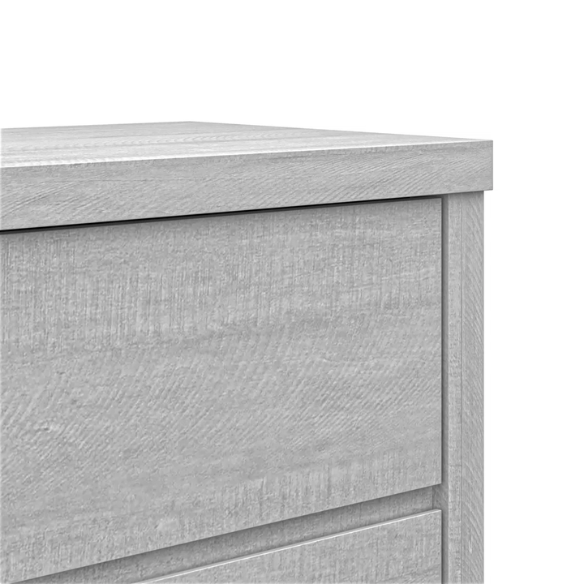 Modern 46.46'' 6-Drawer Double Dresser with Hidden Handles and Wood Grain Finish