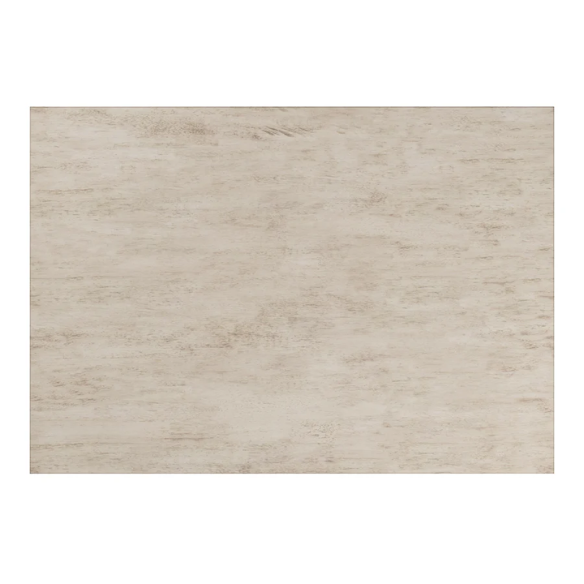 Solid Wood Rectangular Dining Table with Two Drawers – Distressed Finish, Rubberwood Construction, and Organized Storage