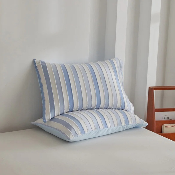 Luxurious Tufted Duvet Cover Set – Queen Size | Striped Textured Boho Bedding | Ultra-Soft Washed Microfiber | 3-Piece Set
