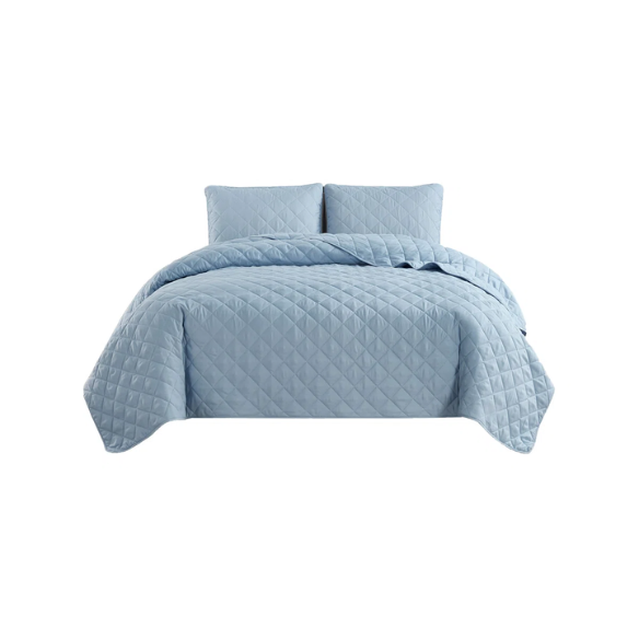Microfiber Reversible Diamond Quilt Set – Soft, Stylish, and Hypoallergenic Bedding for Ultimate Comfort