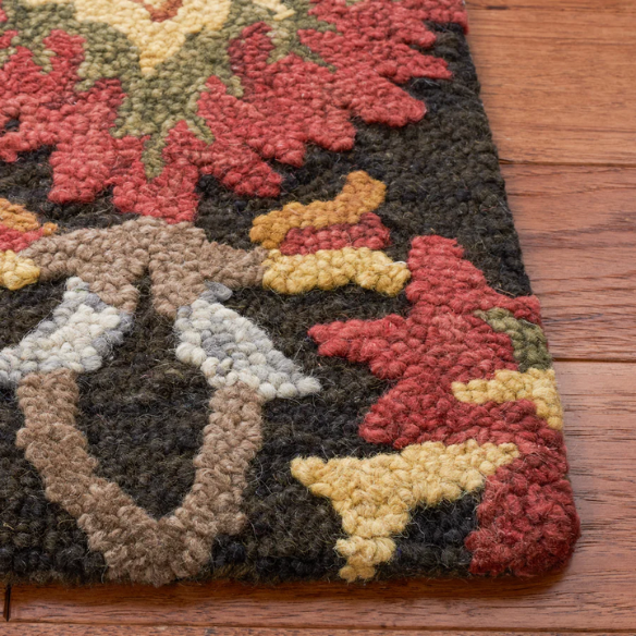 Tufted Wool Area Rug – Luxurious Floral Design