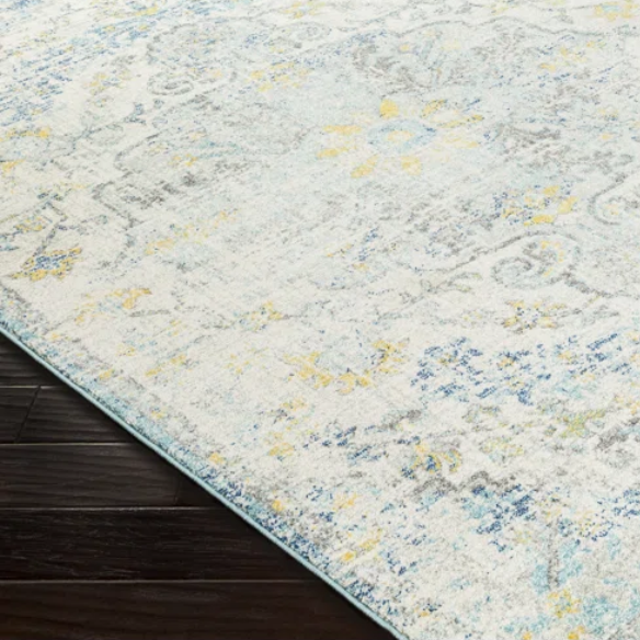 Timeless Traditional Woven Area Rug – Machine-Woven Polypropylene, Medium Pile, Durable and Easy to Clean