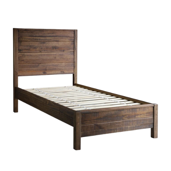 Stylish Wooden Twin 2-Piece Bedroom Set: Elegant Design for Cozy and Functional Spaces