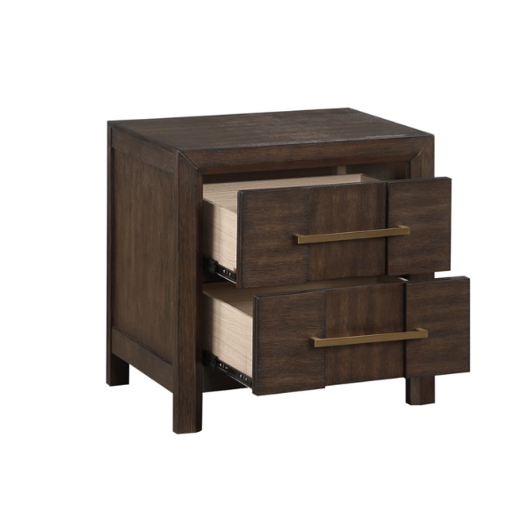 Modern Rustic Solid-Colored Wooden 5-Piece Full Double Size Bedroom Set – Stylish Design with Sturdy Construction and Timeless Appeal