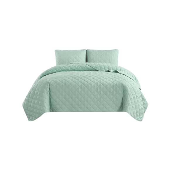 Microfiber Reversible Diamond Quilt Set – Soft, Stylish, and Hypoallergenic Bedding for Ultimate Comfort