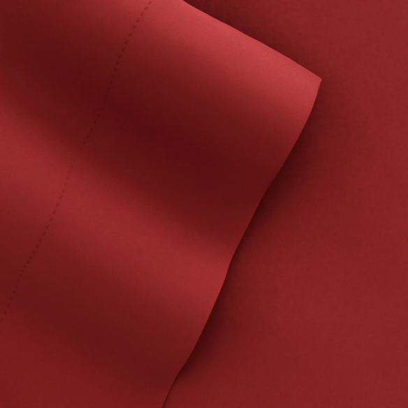 Burgundy Deep Pocket Microfiber Sheet Set – 4-Piece Soft, Wrinkle-Free Bedding with Pillowcases