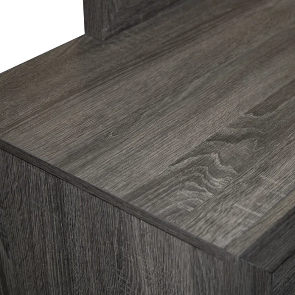Rustic Gray Wooden 3-Piece Full Double Size Bedroom Set – Charming Design with Sturdy Craftsmanship and Timeless Appeal