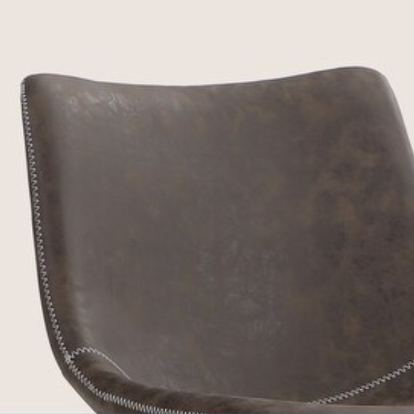 Square PU Leather Counter Height Bar Stools with Backrest – Set of 2 | Vintage-Inspired, Comfortable, and Easy to Assemble