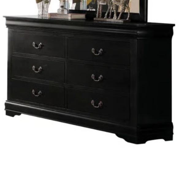 Sleek Glossy Finish 6-Piece Sleigh Aesthetic Twin Bedroom Set: Modern Elegance Redefined