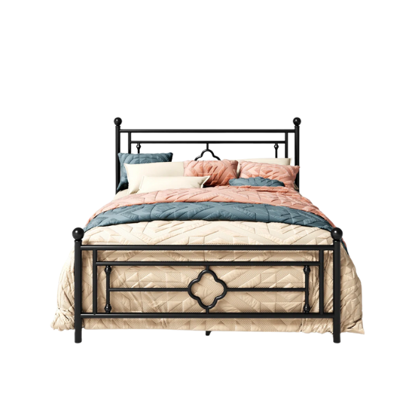 Durable Metal Platform Bed – Full Double Size with Sturdy Frame and Modern Design