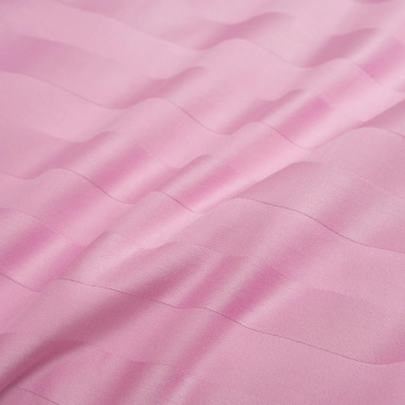 4-Piece Luxury Bed Sheet Set – Fitted & Flat Sheets with Pillowcases | Solid Stripe Bedding for Twin, Full, Queen, King Sizes