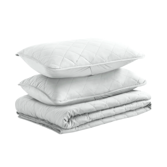Microfiber Reversible Diamond Quilt Set – Soft, Stylish, and Hypoallergenic Bedding for Ultimate Comfort