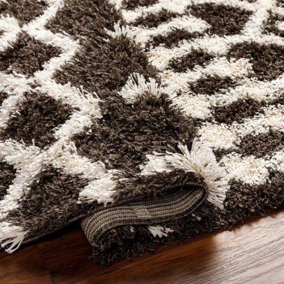 Soft Cozy Woven Shag Bohemian Tribal Area Rug
