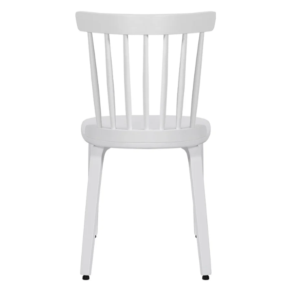 Solid Wood Slat Back Windsor Dining Chairs (Set of 2) – Sturdy, Eco-Friendly Construction with Ergonomic Backrest & Adjustable Foot Pads