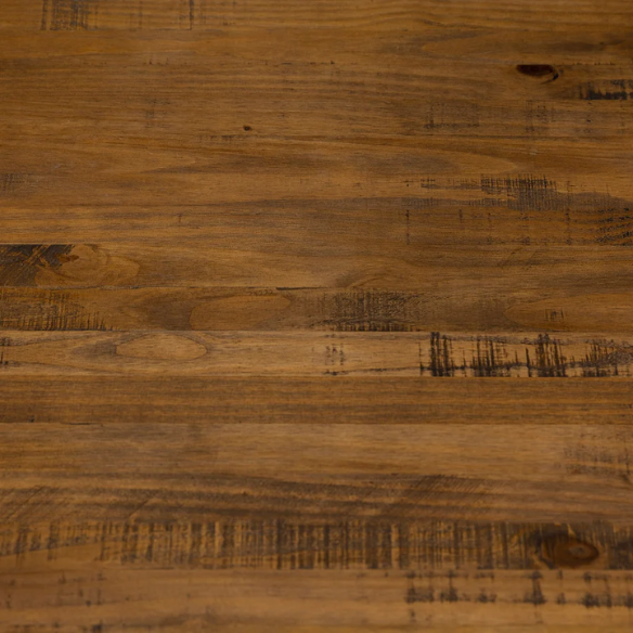 72-Inch Solid Wood Distressed Dining Table – Rustic Industrial Charm for Any Dining Room