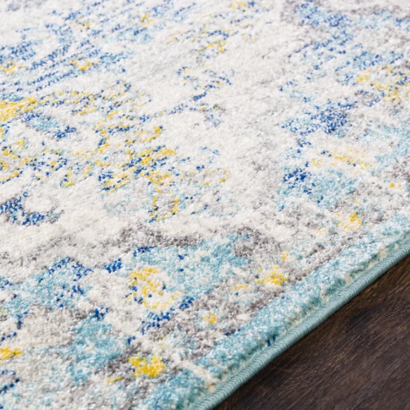 Timeless Traditional Woven Area Rug – Machine-Woven Polypropylene, Medium Pile, Durable and Easy to Clean