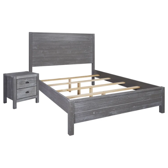 Stylish Wooden Twin 2-Piece Bedroom Set: Elegant Design for Cozy and Functional Spaces