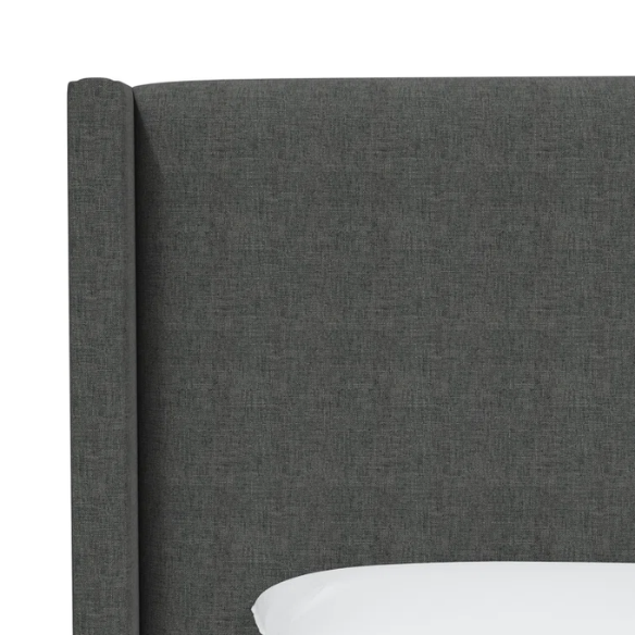 Cozy and Sleek Modern Queen Size Upholstered Wingback Bed