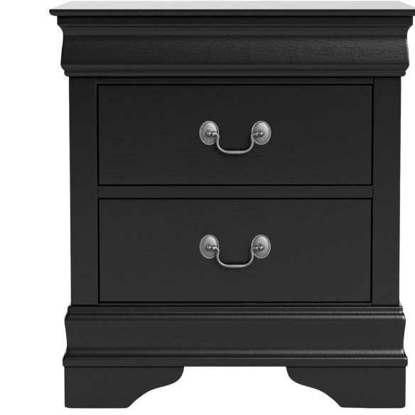 Elegant Queen Size Sleigh Wooden 3-Piece Bedroom Set with English Dovetail Design
