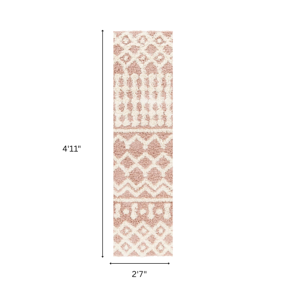 Soft Cozy Woven Shag Bohemian Tribal Area Rug