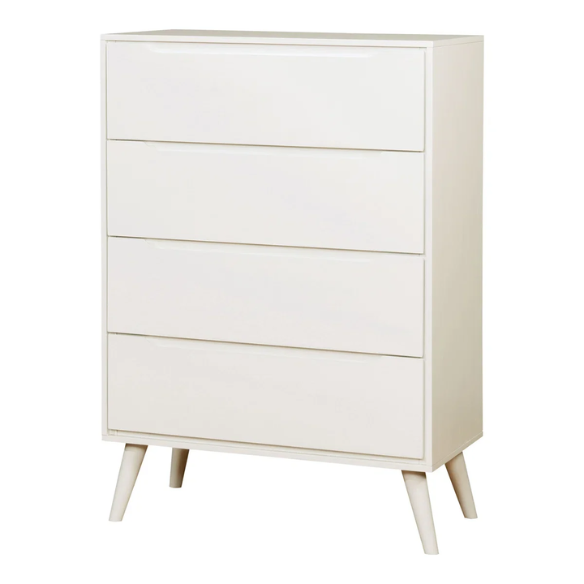 Chic White 3-Piece Bedroom Set: Timeless Style for Modern Living