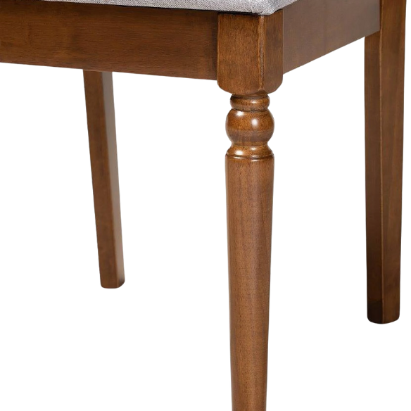 Modern Fabric and Wood Dining Set – Where Elegance Meets Comfort and Style