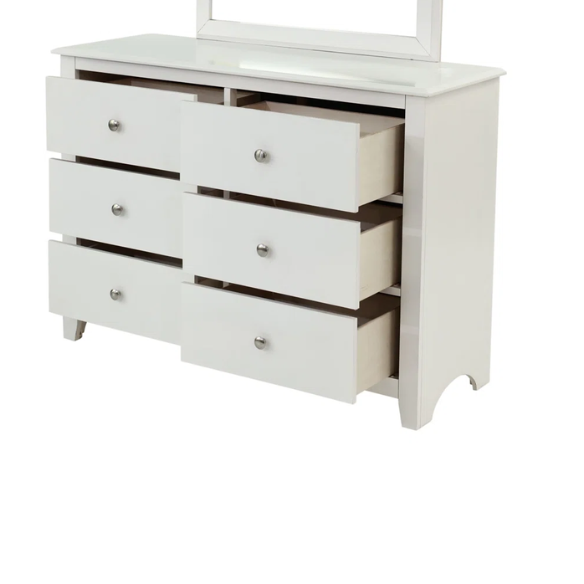 Stylish 4-Piece White Twin Bedroom Set – Complete Bedroom Furniture Collection