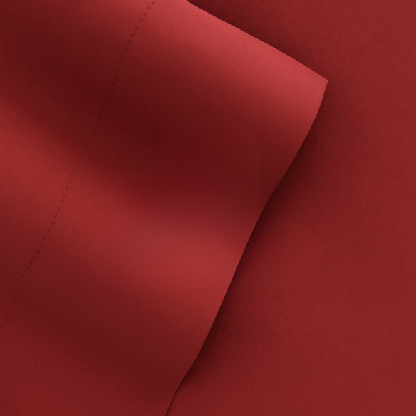 Burgundy Deep Pocket Microfiber Sheet Set – 4-Piece Soft, Wrinkle-Free Bedding with Pillowcases