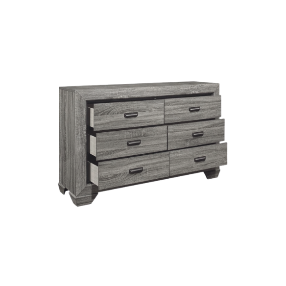 Luxurious Rustic Twin 4-Piece Solid Wood Bedroom Set: Timeless Style Meets Comfort